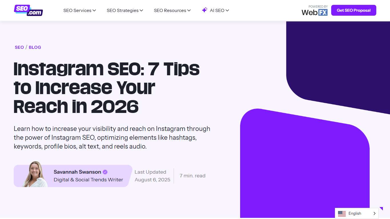 Instagram SEO: 7 Tips to Grow Your Reach in 2026 - SEO.com