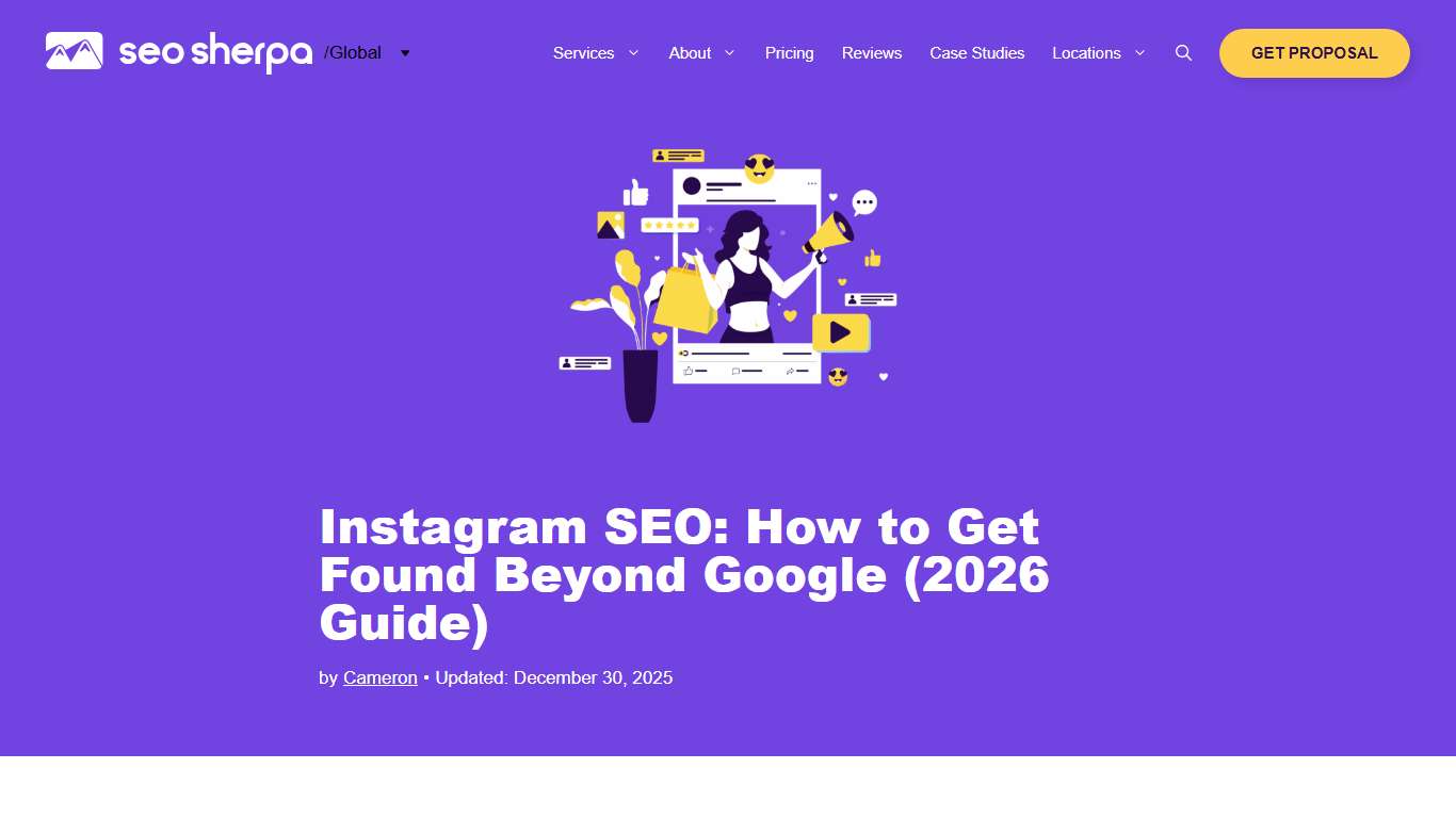 Instagram SEO: How to Get Found Beyond Google (2026 Guide) • SEO SHERPA™